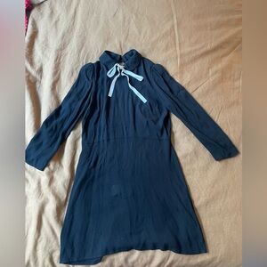 Reformation Black Dress with Bow